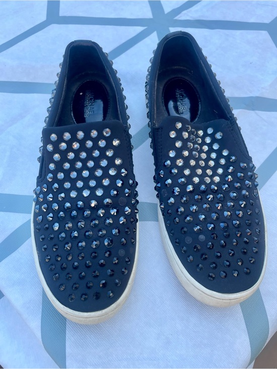 MICHAEL Michael Kors Shoes - MICHAEL Kors Black Studded Slip-On Sneakers Size 6.5